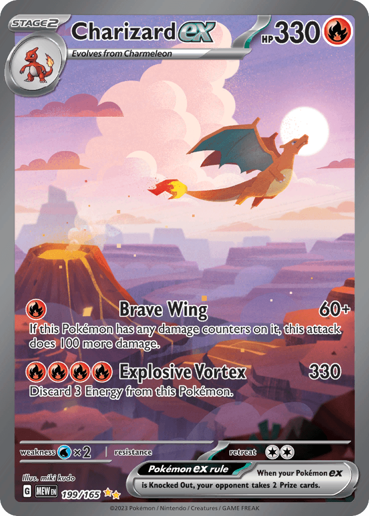 Charizard ex from 151, inspected as a worked example
