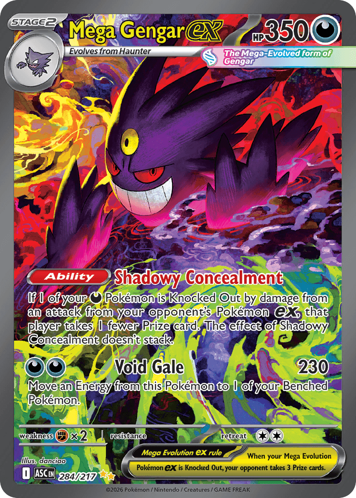 Mega Gengar ex from Ascended Heroes, inspected as a worked example