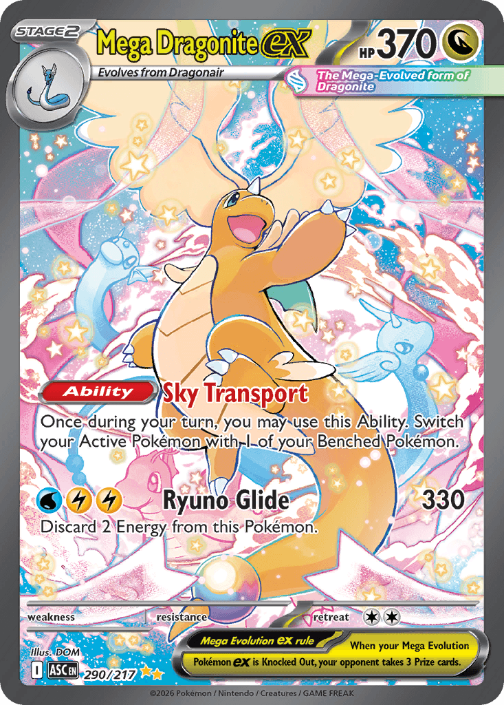 Mega Dragonite ex from Ascended Heroes, inspected as a worked example